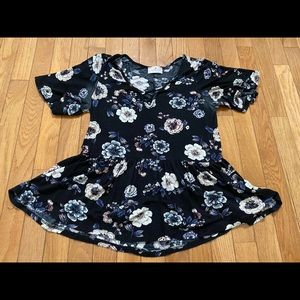 Peplum floral top